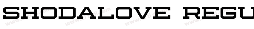 Shodalove Regular字体转换 Shodalove Regular字体转换